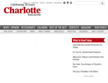 Tablet Screenshot of charlottemagazine.com
